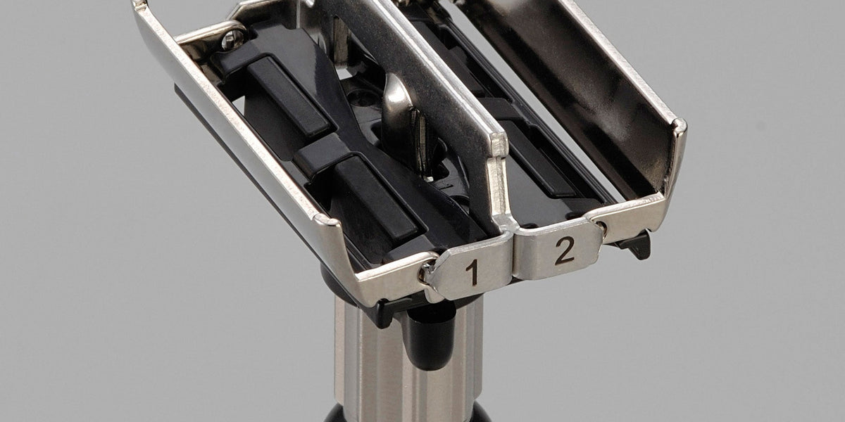 Butterfly Twist-to-Open Safety Razors | New England Shaving Company