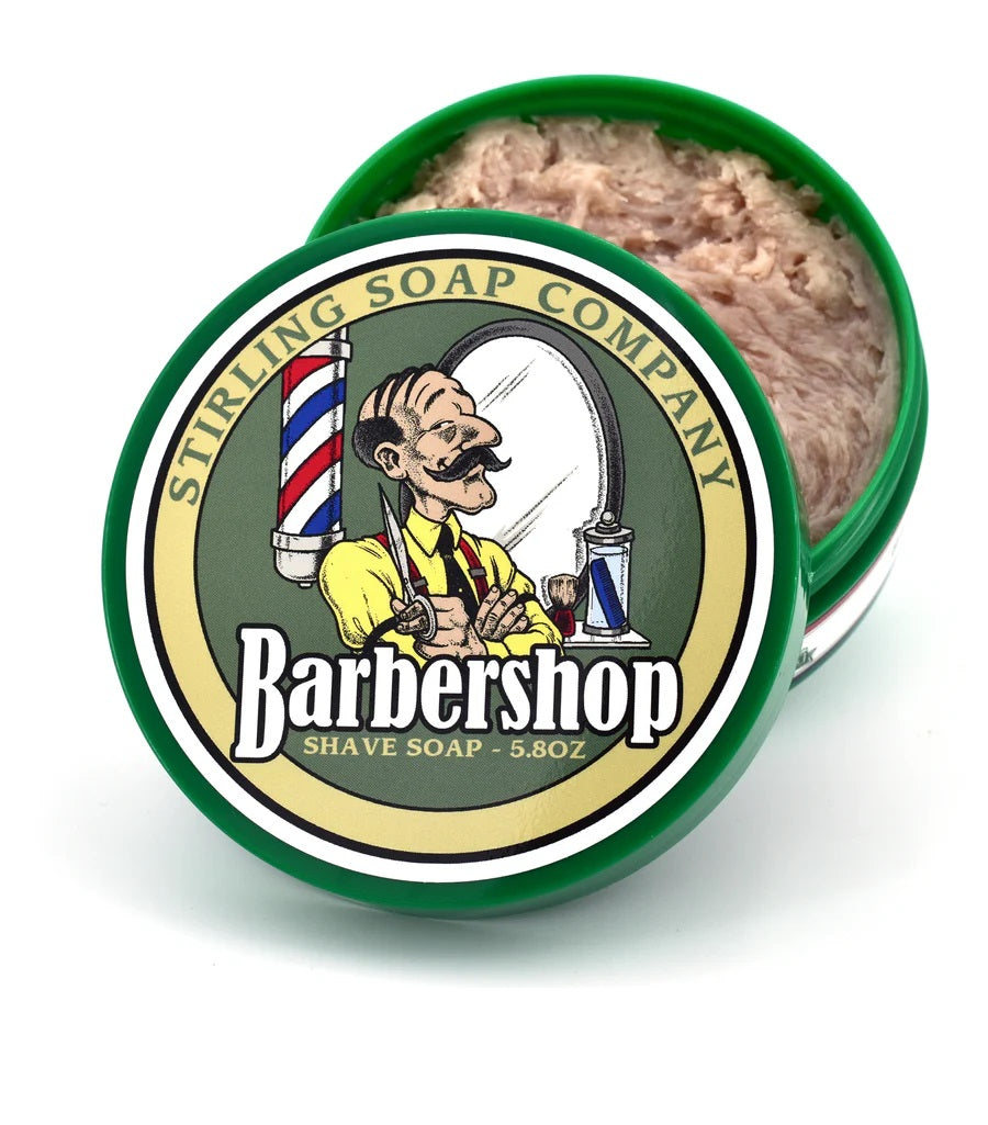 Stirling Soap Company natural shaving soaps with eco-friendly packaging and skin-nourishing ingredients