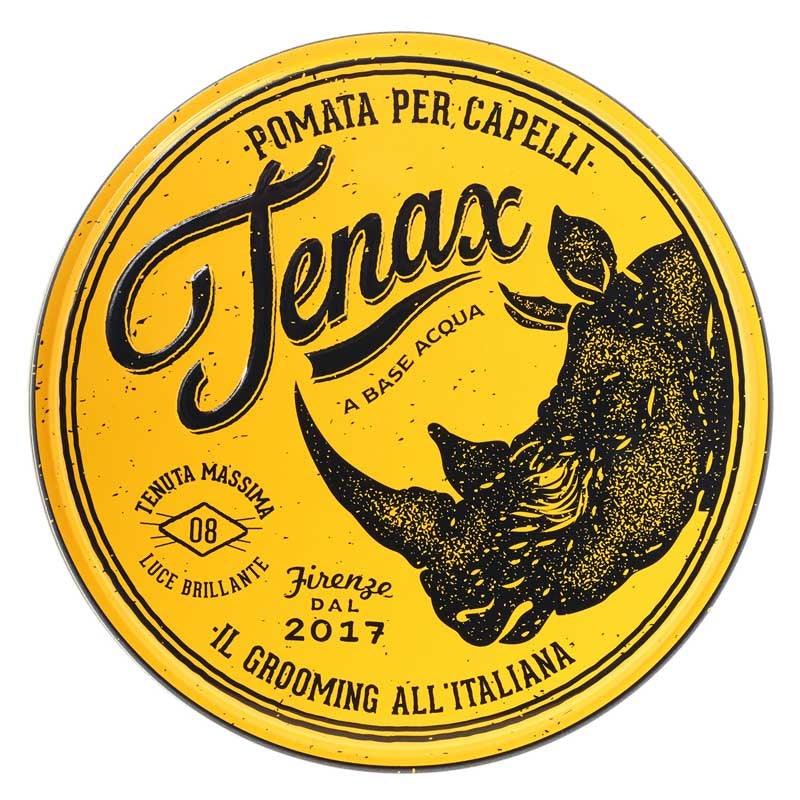 Tenax pomades, hair gel, shine cream, and menthol shampoo for professional hair styling and care