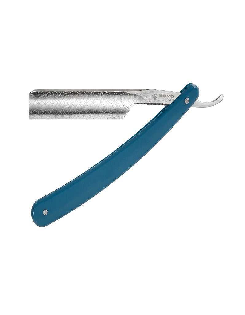 DOVO Runde Sache 5/8 inch straight razor with square point and polished acrylic handle.