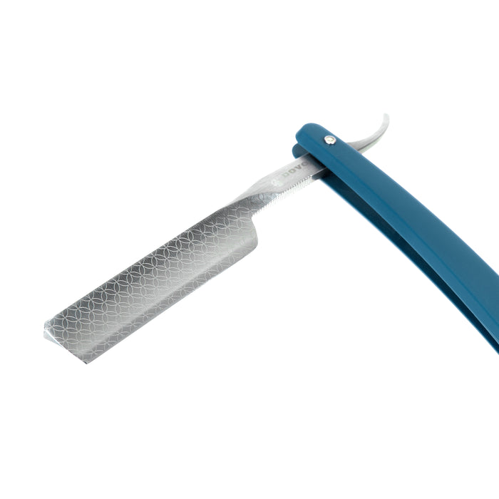 Dovo - Runde Sache Straight Razor, Blue Handle, Square Point, 5/8"