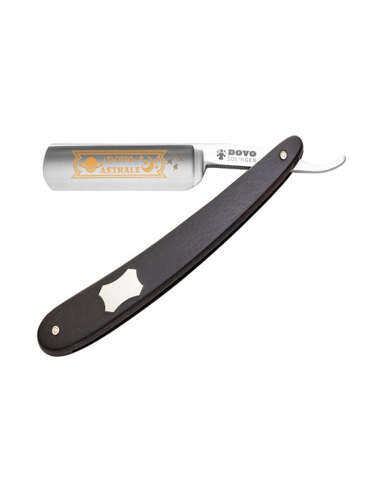 Dovo - "Astrale" Straight Razor, Ebony Handle, Round Point, 5/8"