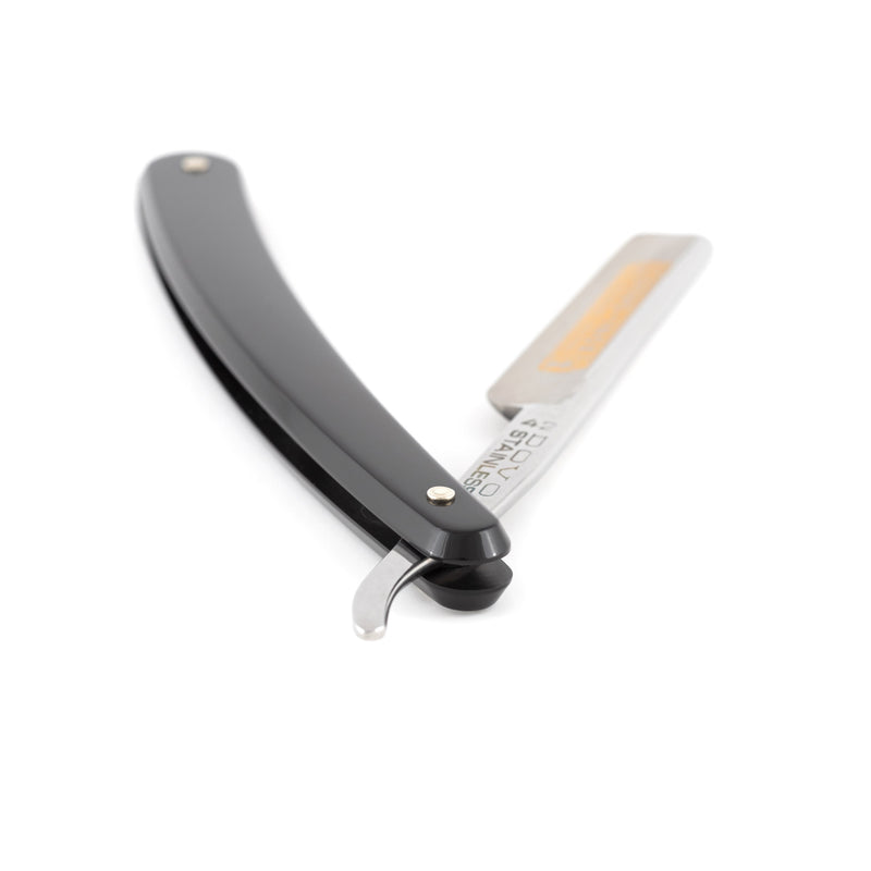 Dovo - Inox Wedge Straight Razor, Acrylic Handle, French Point, 4/8"