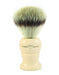 Edwin Jagger - 1EJ287SYNST English Shaving Brush, Imitation Ivory with Synthetic Silver Tip Fiber, Medium - New England Shaving Company