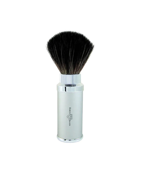 Edwin Jagger - Chrome Plated Silver Travel Shaving Brush