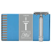 Fatip - Grande Classic Closed Comb Safety Razor, Chrome - New England Shaving Company