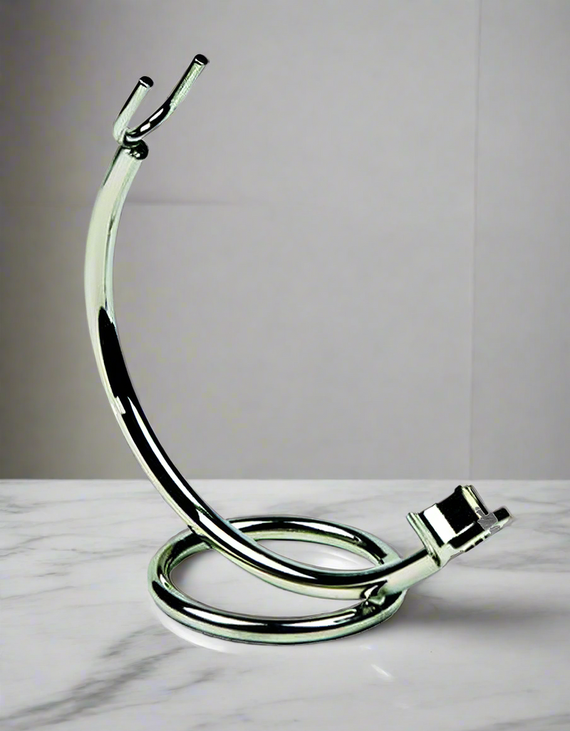 Chrome Plated Curved Stand for Straight Razors