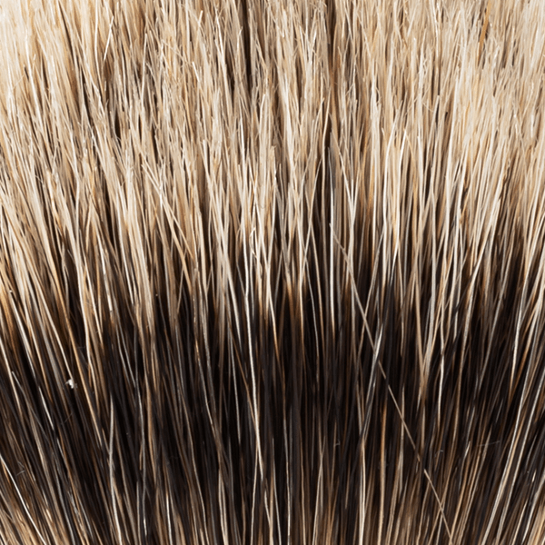 Merkur - Silvertip Badger Hair Shaving Brush, Bright Chrome Plated Aluminum - New England Shaving Company