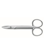 A pair of Erbe Solingen toenail pedicure scissors with nickel-plated blades and an ergonomic handle.