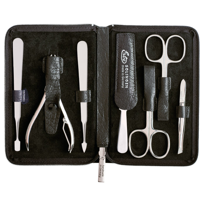 Erbe Solingen 7-Piece Manicure Set, Water Buffalo Leather