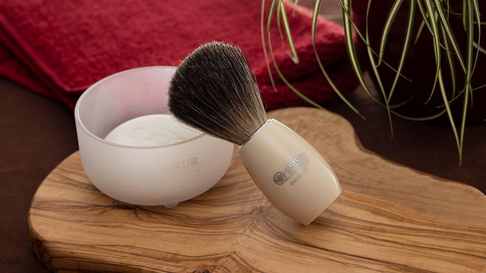 Dovo - Shaving Pure Badger Brush, Cream