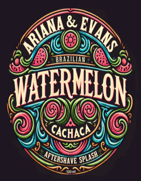 Ariana and Evans  Watermelon Cachaca Aftershave Splash