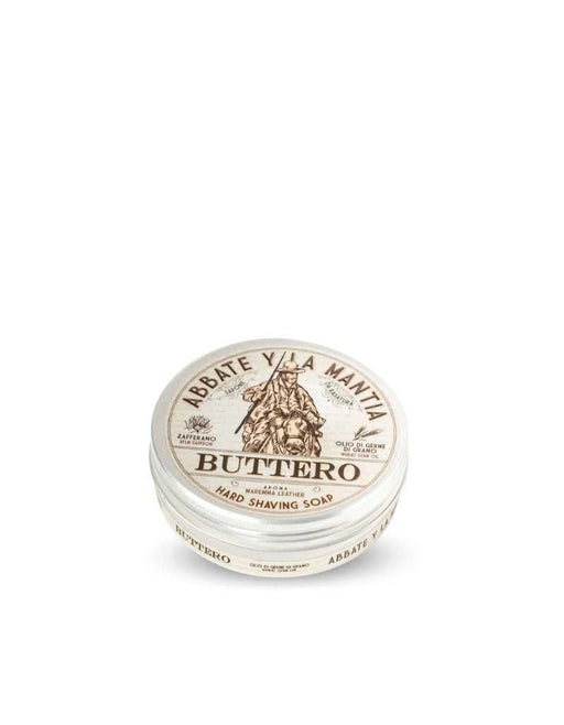 Abbate y La Mantia Buttero Shaving Soap in metal tin.  Rich Lather and Earthy Fragrance for a smooth shave