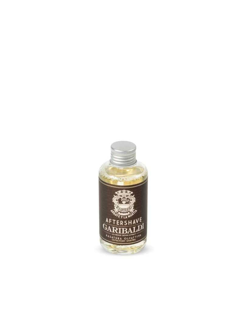 A bottle of Garibaldi Alcoholic Aftershave Lotion