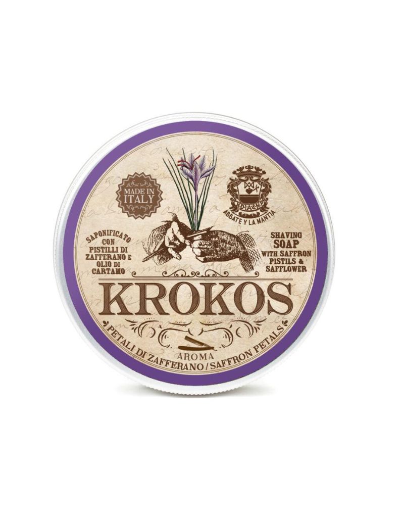 Abbate y L Mantia - Krokos Shaving Soap - New England Shaving Company