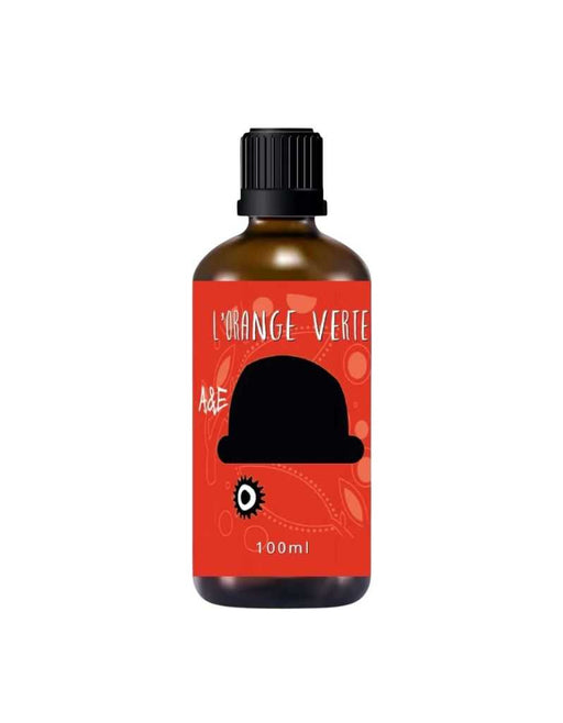 Bottle of 'L'Orange Verte' on a white background