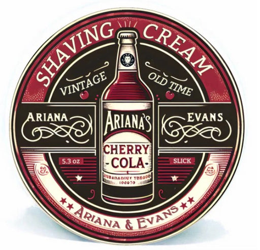 Ariana & Evans Cherry Cola Shaving Cream, Rich Lather with Sweet Cherry and Cola Fragrance for a Refreshing Shave