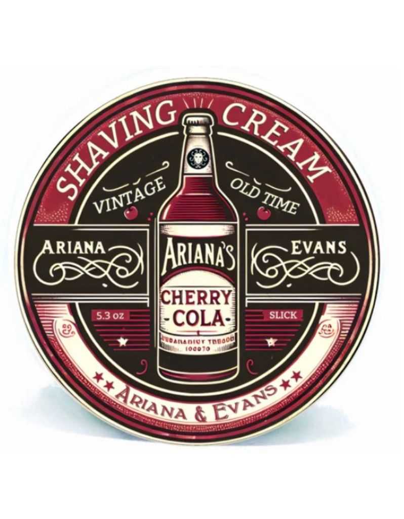 Ariana & Evans Cherry Cola Shaving Cream, Rich Lather with Sweet Cherry and Cola Fragrance for a Refreshing Shave