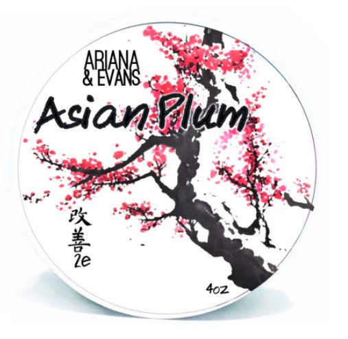 Ariana and Evans  Asian Plum Shaving Soap 