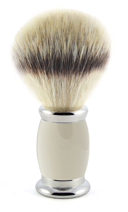 Edwin Jagger - B9SBSYNST Bulbous Grey Synthetic Silver Tip Shaving Brush, Medium