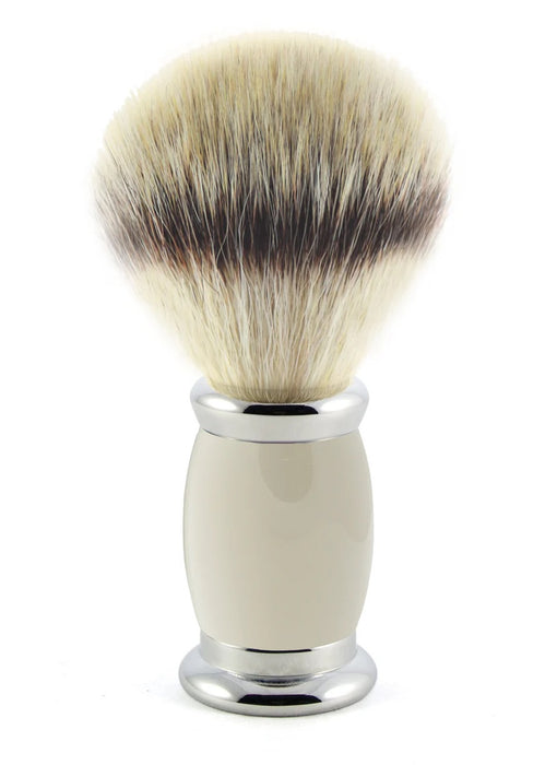 Edwin Jagger - B9SBSYNST Bulbous Grey Synthetic Silver Tip Shaving Brush, Medium