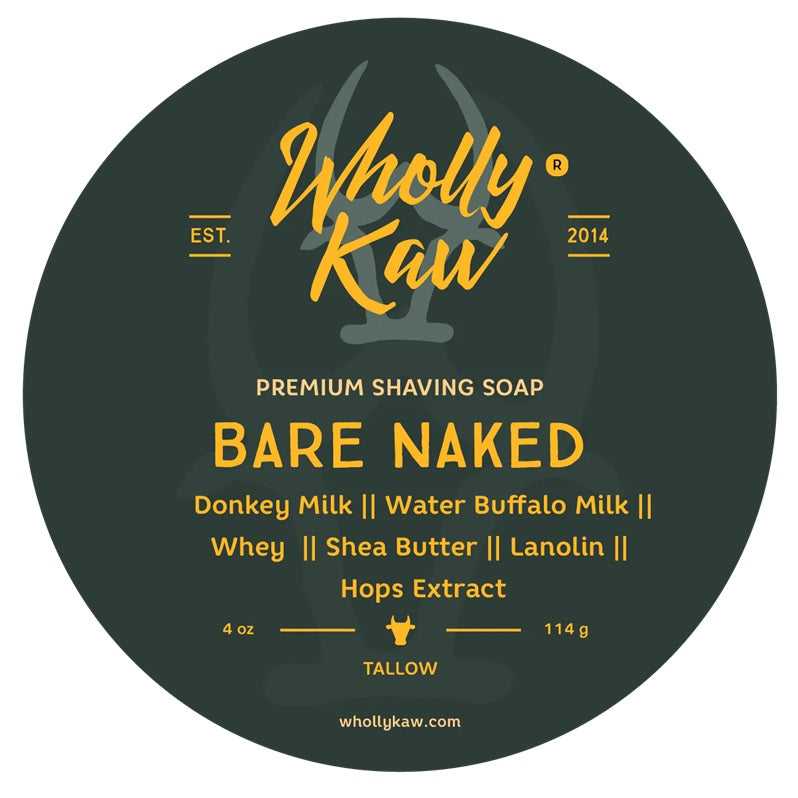Unscented shaving soap 4oz with shea, cocoa, and kokum butters for sensitive skin