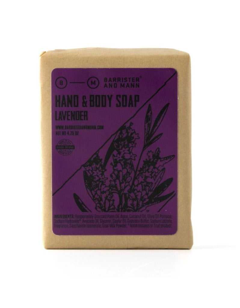 Barrister’s Reserve Lavender Hand and Body Soap bar with soft floral scent