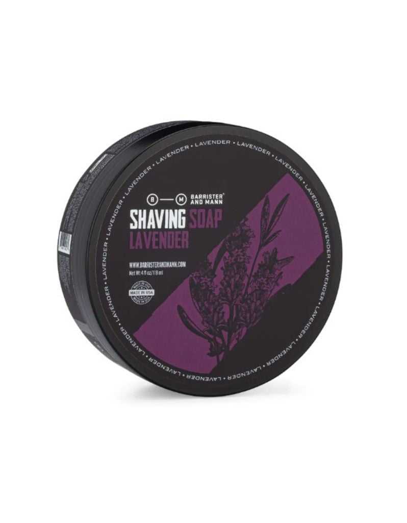 Barrister and Mann Lavender Shaving Soap 4 oz with archival Caldey inspired fragrance