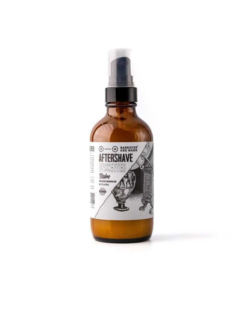 Unscented aftershave balm with kokum butter, oat protein, and daikon seed oil in a non greasy, alcohol free formula