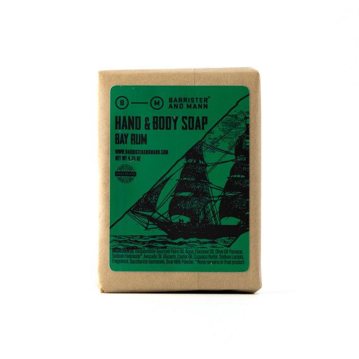 Barrister and Mann - Bay Rum Hand & Body Soap