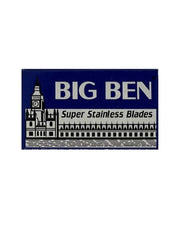 Stainless steel double edge razor blades with polymer coating, 5-pack wax paper wrapped for smooth shaving, made in Egypt