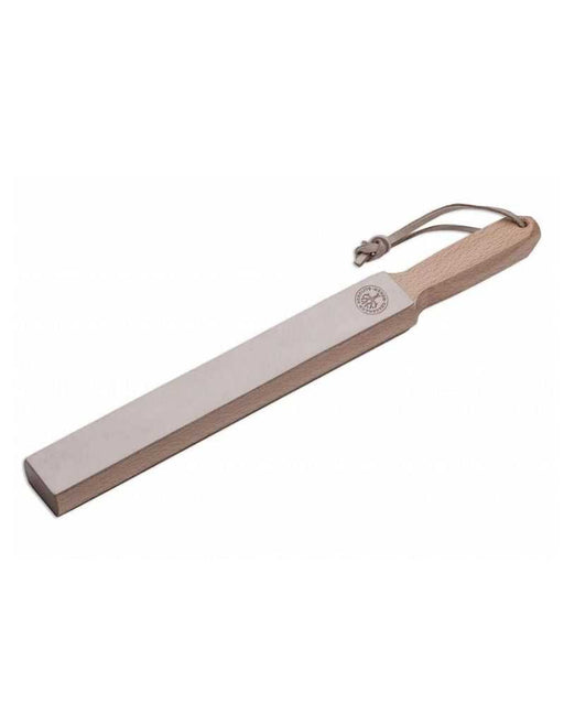 Boker Strop Top Finish 36 cm double-sided cowhide leather strop for straight razor maintenance with brown finish