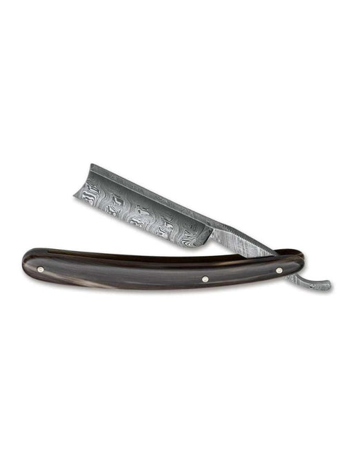 Boker - Damast Horn, Straight Razor 6/8" - New England Shaving Company