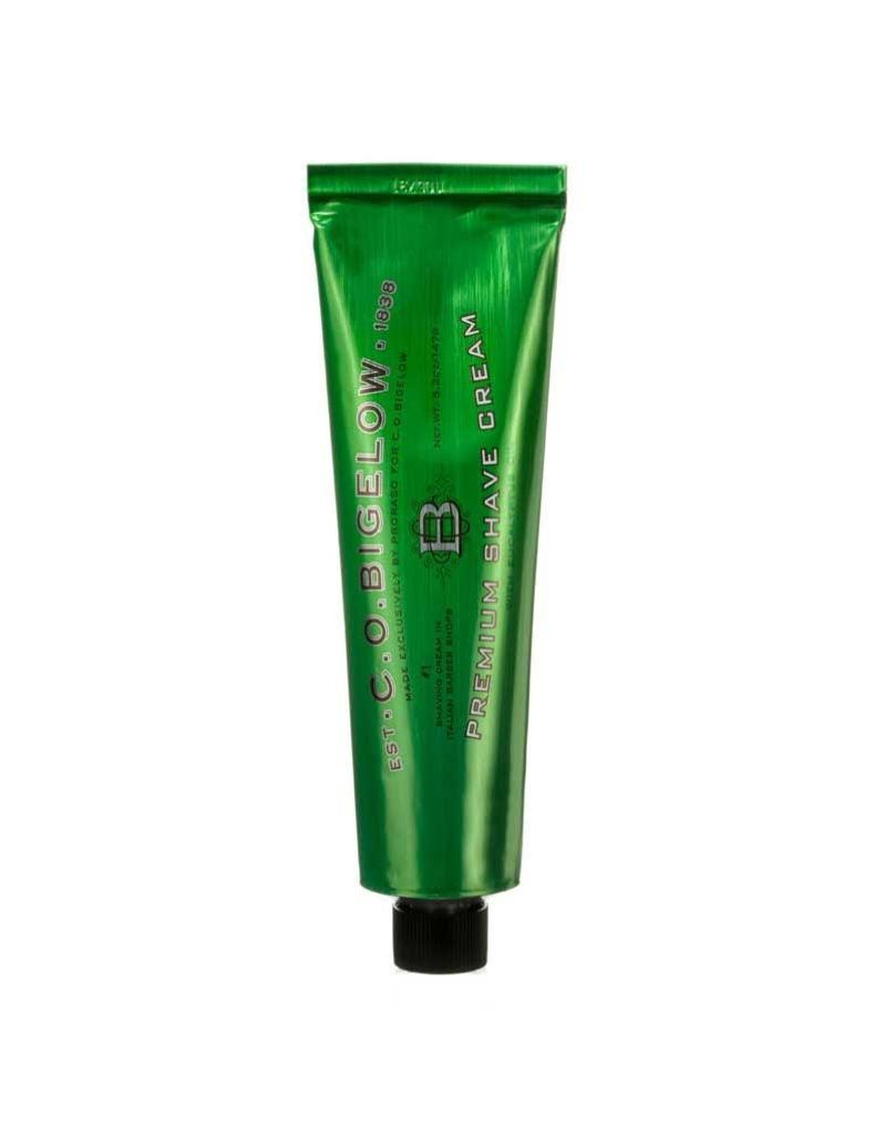 C.O. Bigelow Menthol Shave Cream with camphor and coconut oil for a soothing, hydrating, and cooling shave Size. 147 g / 5.2 oz.