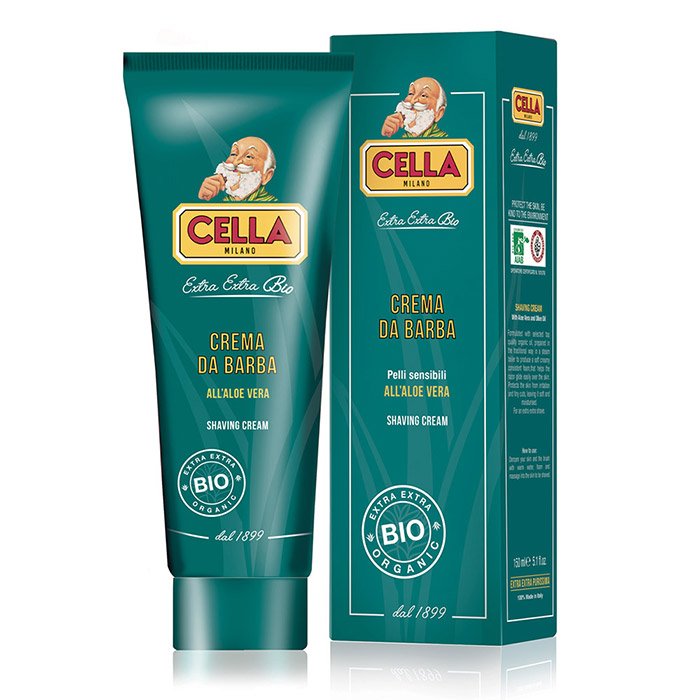 Cella - Organic Shaving Cream in Tube - New England Shaving Company