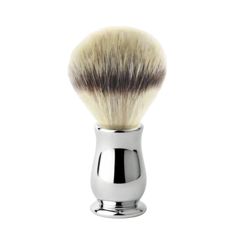 Edwin Jagger - CSBSYNST Chatsworth Chrome Synthetic Silver Tip Shaving Brush, Medium - New England Shaving Company