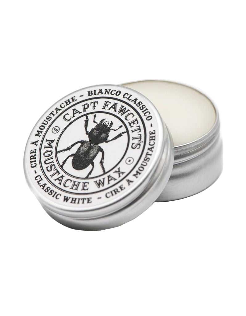 Bianco Balm tin with white wax and silver lid featuring branding on a white background