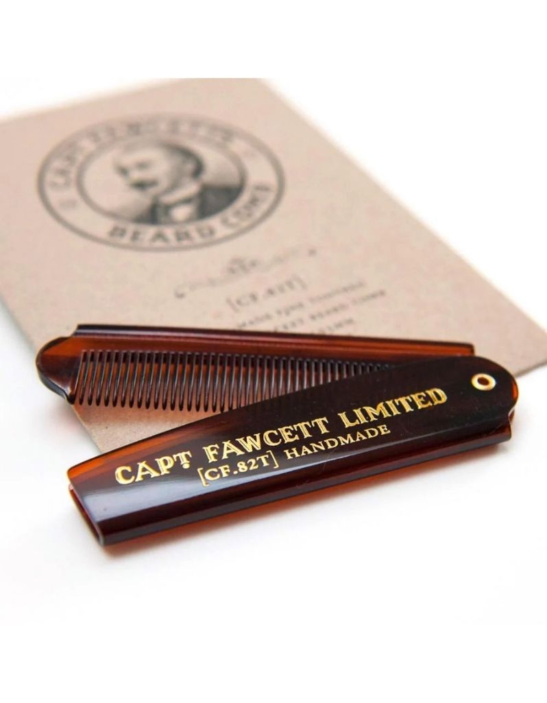 Captain Fawcett - Folding Pocket Beard Comb