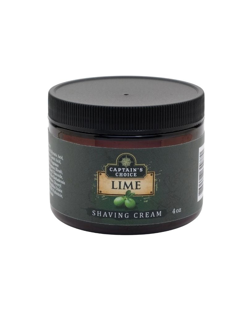 Captain’s Choice Lime Shaving Cream in tub 