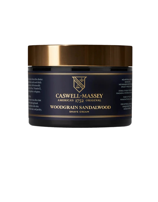 Caswell Massey - Woodgrain Sandalwood Shave Cream in Jar - New England Shaving Company