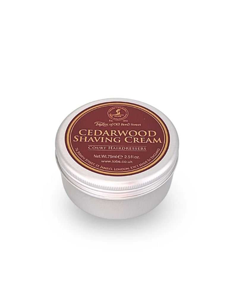Taylor of Old Bond Street - Cedarwood Shaving Cream, Travel Size 75ml