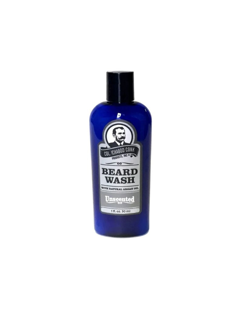 Colonel Conk Unscented Beard Wash with Argan Oil, 1 oz travel size