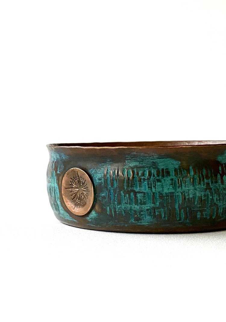 Captain's Choice - Copper Lather Bowl - Aquamarine