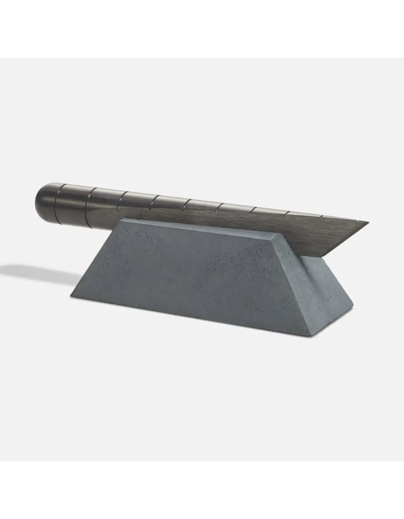 Concrete desk knife holder