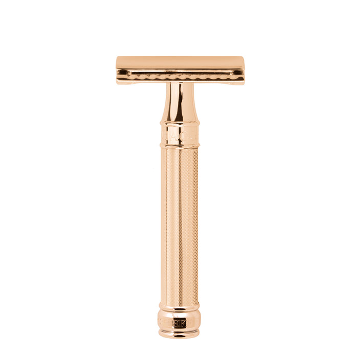 Edwin Jagger - DE89BARGBL Gold Plated Barley Effect Double Edge Safety Razor