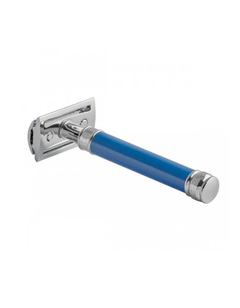 Edwin Jagger - Long Handle Safety Razor with Colored Handle