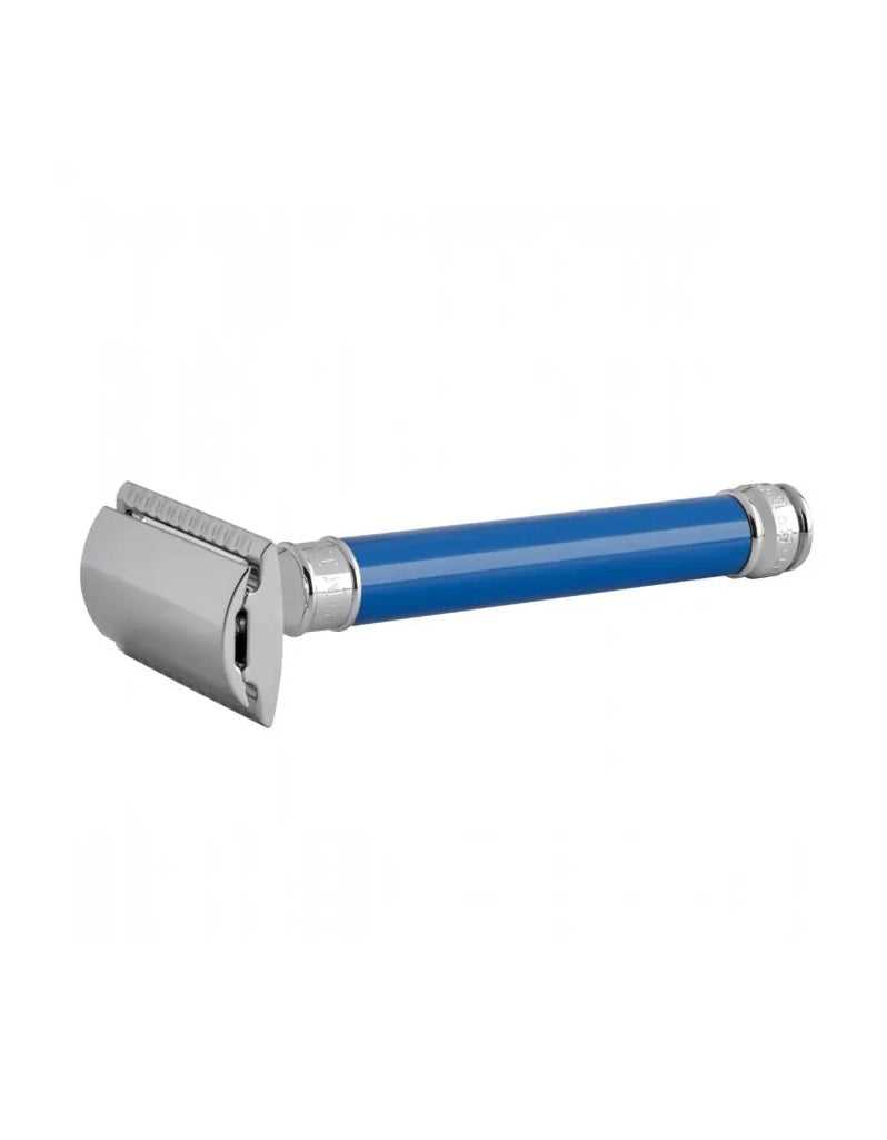 Edwin Jagger - Long Handle Safety Razor with Colored Handle