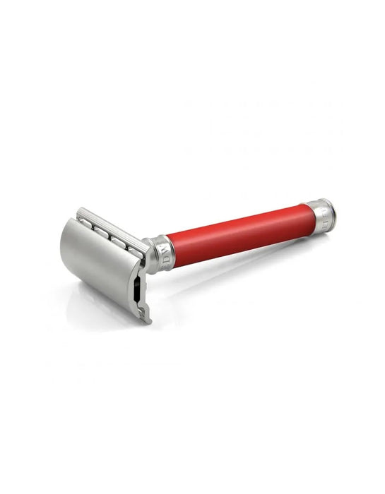 Edwin Jagger - DESS1BL 3ONE6 Stainless Steel Double Edge Safety Razor, Red