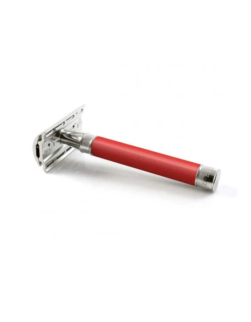 Edwin Jagger - 3ONE6 Double Edge Safety Razor, Stainless Steel Red