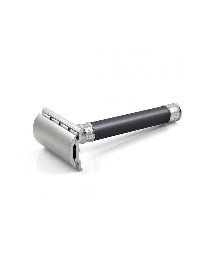 Edwin Jagger - 3ONE6 Double Edge Safety Razor, Stainless Steel Grey-Blue
